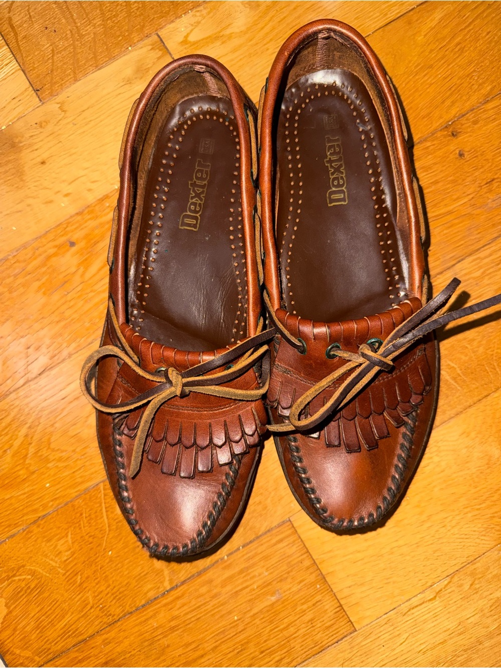 Dexter Men’s Chestnut Brown Leather Kiltie Tassel Loafers